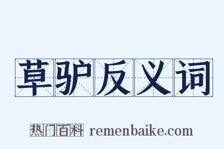 草驴反义词是什么意思的图片